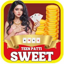 Teen Patti Sweet app logo featuring purple and gold design with card game theme